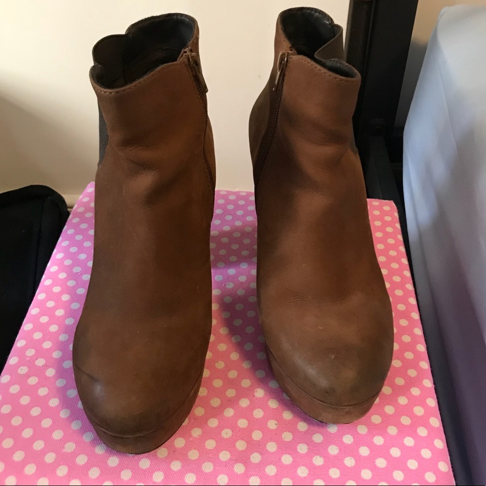 Brown booties